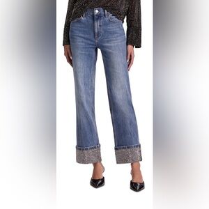 Alice + Olivia High Rise Jeans - Brooklyn Blue